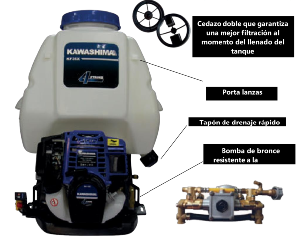 Aspersor Motorizado 35cc